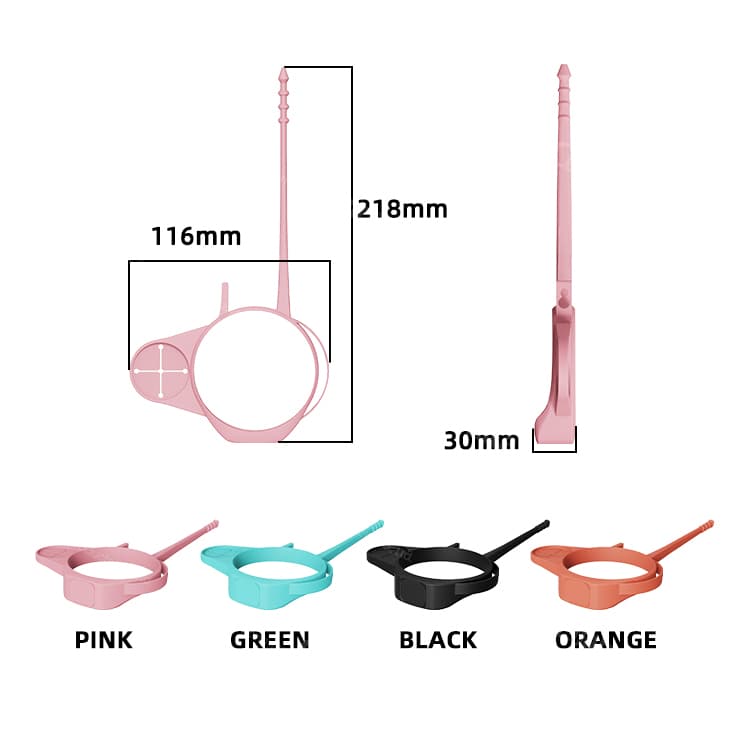 Adjustable Silicone Water Bottle Holder with Phone Mount – Pink, Green, Black, Orange