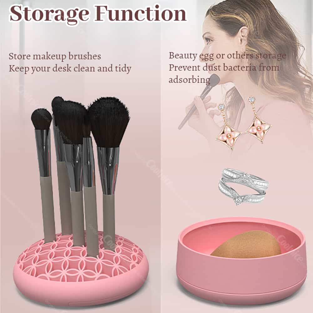 Silicone storage bowl for brushes and beauty sponge