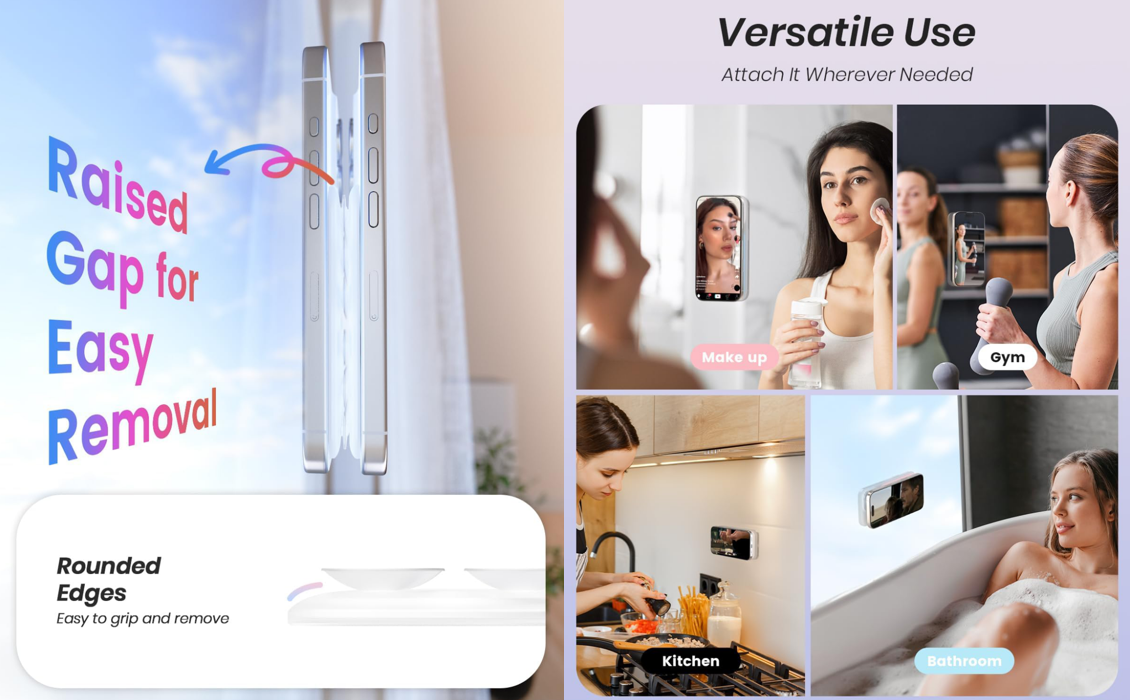 Silicone Suction Phone Case Adhesive Mount