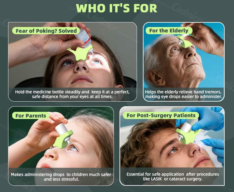 Eye Drop Holder for Elderly, Parents, and Patients