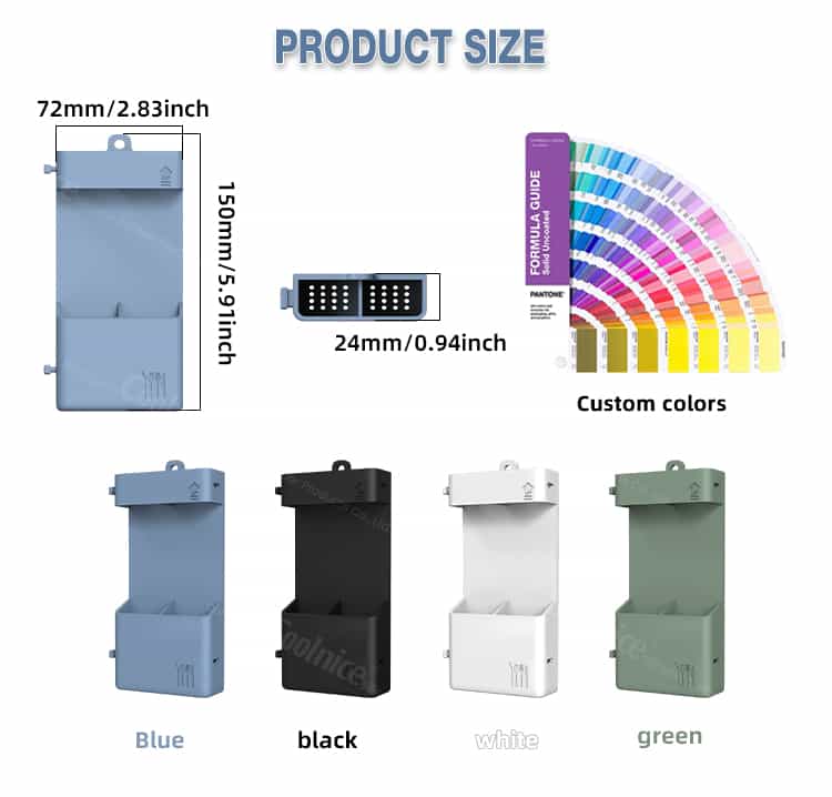Customizable Wall Mounted Utensil Holder Sizes