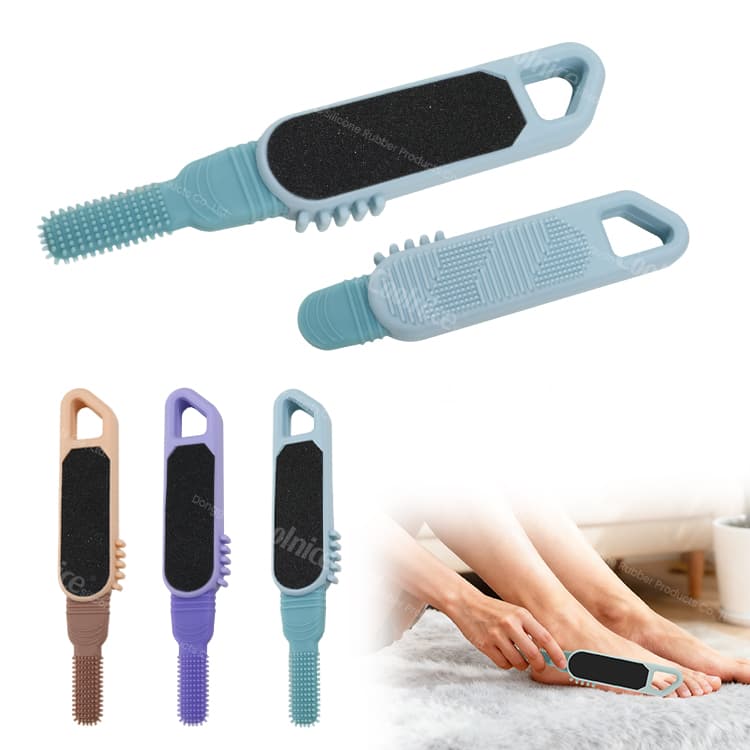 Silicone Foot File Brush with Textured Surface