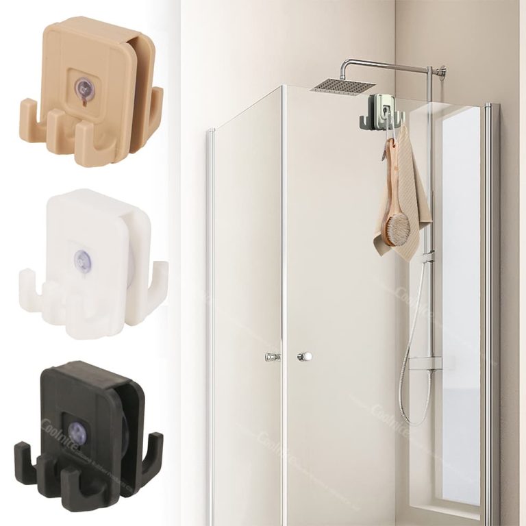 Silicone shower hook used for towel and bath brush hanging