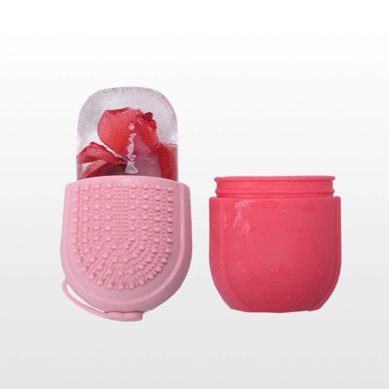 Custom Silicone Ice Face Roller with Cleansing Brush