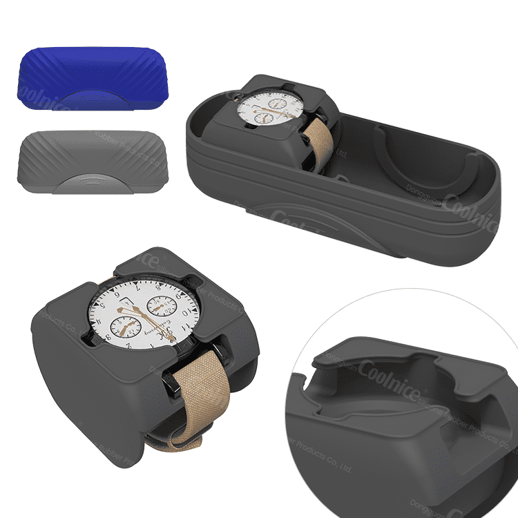 Coolnice silicone single watch holder with strap and dial support