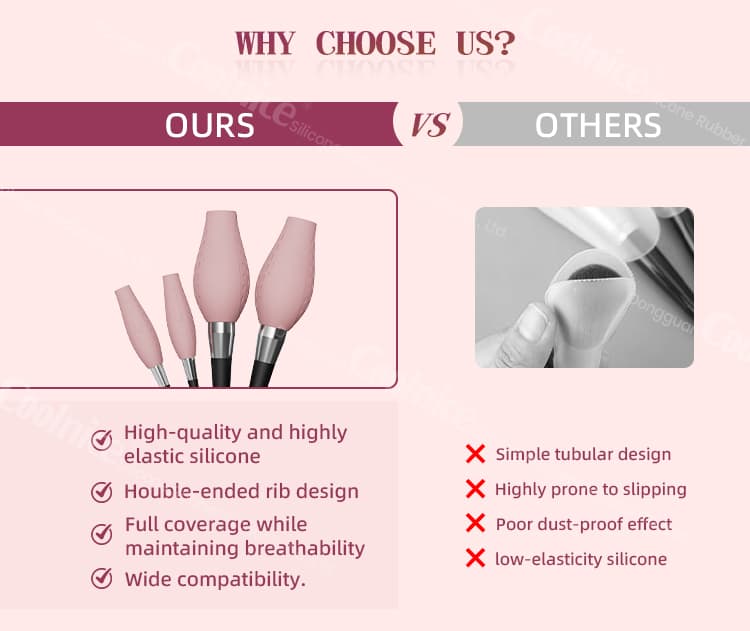 Comparison of Coolnice silicone brush guards vs regular covers