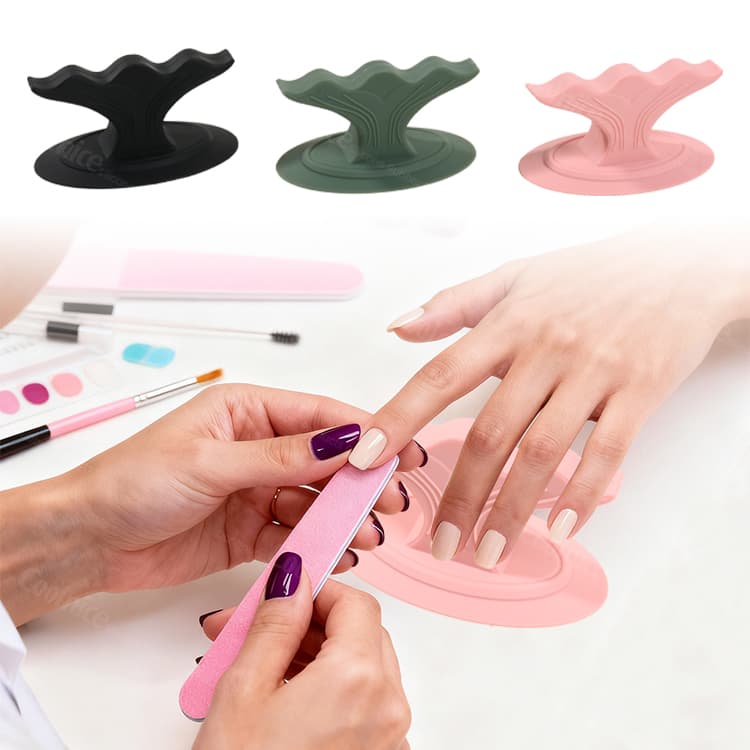 Silicone Nail Support Stand for Professional Nail Art
