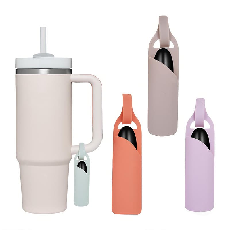 portable silicone lipstick holder for tumblers and drink bottles