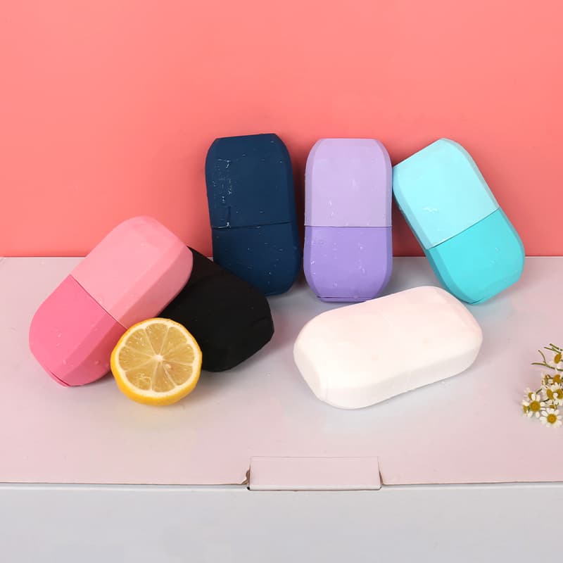 Multiple color options of silicone facial ice cube rollers