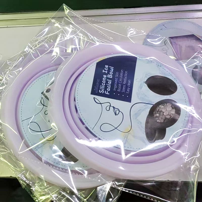 Silicone cold therapy bowl and packaging – OEM production at CoolniceMFG