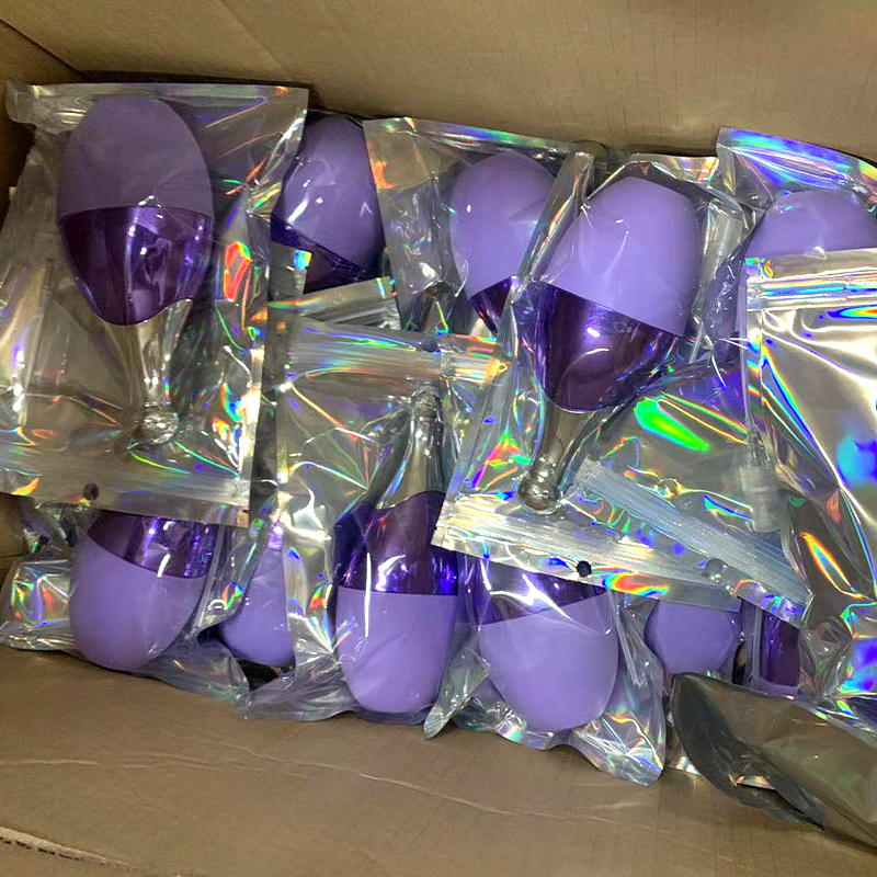 Purple silicone cold therapy rollers ready for delivery – FBA export packaging