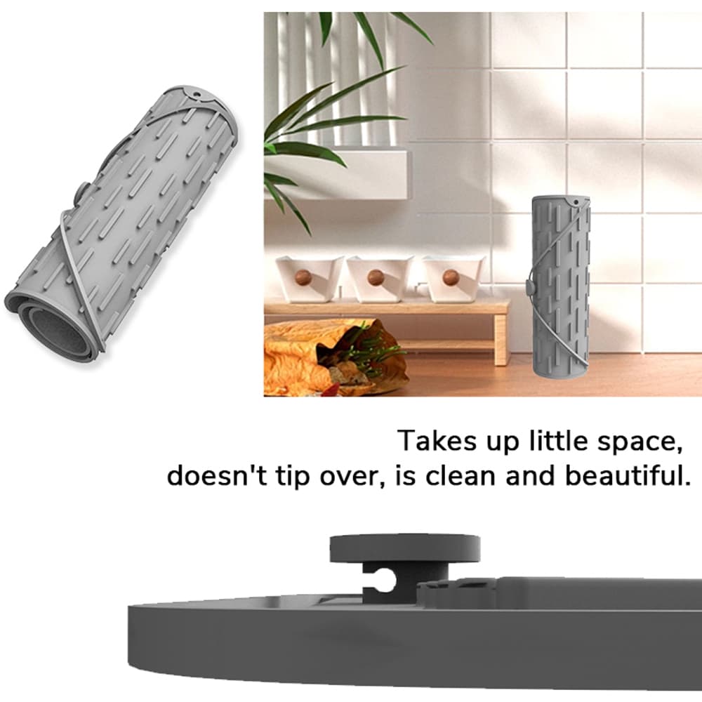 Foldable design of silicone drying mat