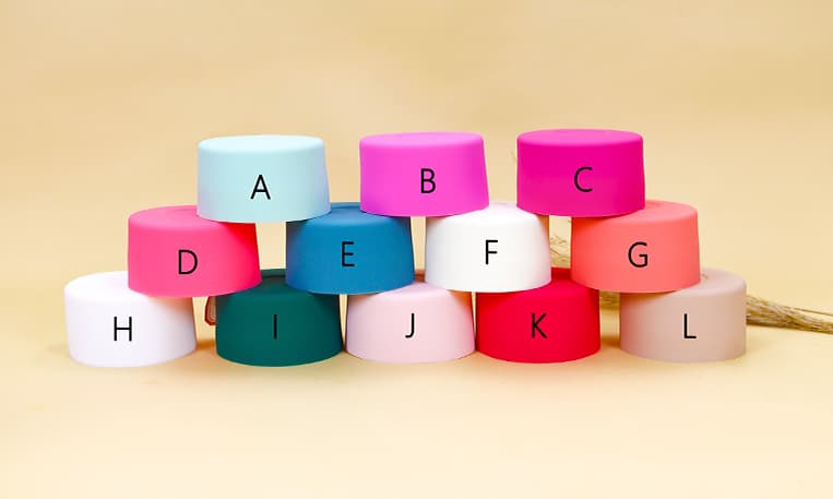Custom silicone caps with digital printing, showcasing vibrant colors and clear design patterns.