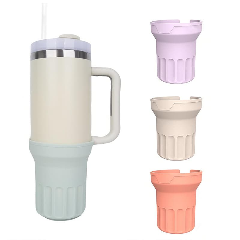 silicone bottom sleeve for tumblers providing anti-slip and impact protection