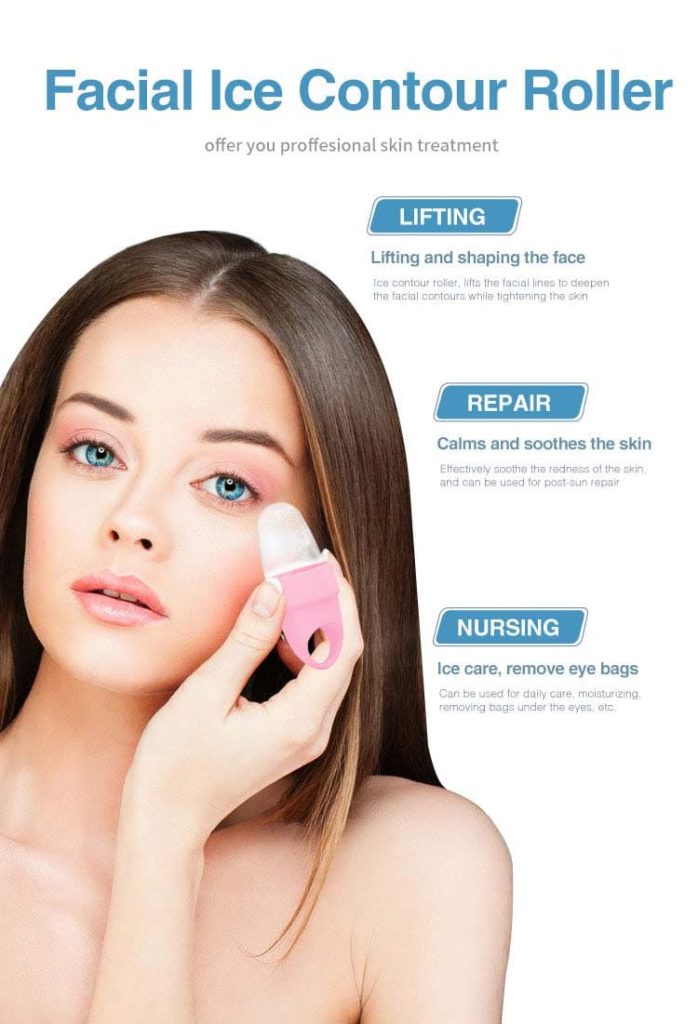 Facial Ice Contour Roller for Skin Lifting and Eye Care