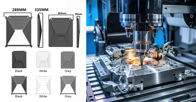 3D design and CNC mold machining for custom silicone protection covers