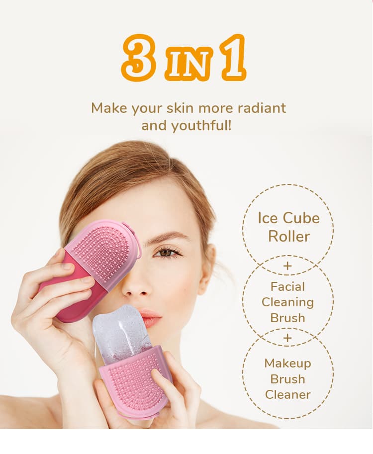 New Design Multi-functional Face Brush Ice Roller
