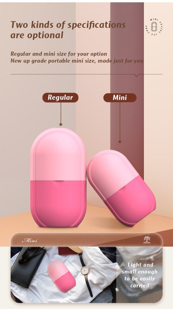 Regular and Mini Ice Cube Roller Comparison