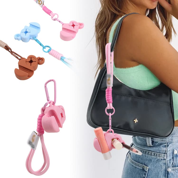 Colorful silicone mini holder clip for daily accessories