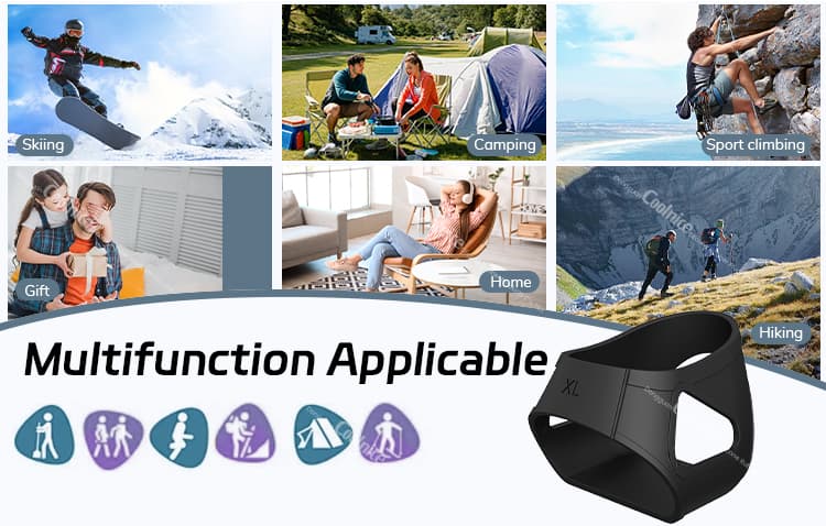 Silicone ankle brace used for outdoor sports and daily activities