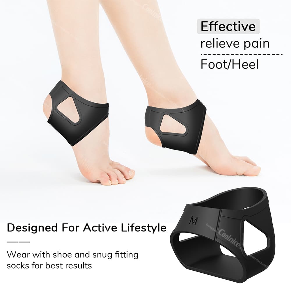 Silicone Heel Support Sleeve for Active Lifestyle