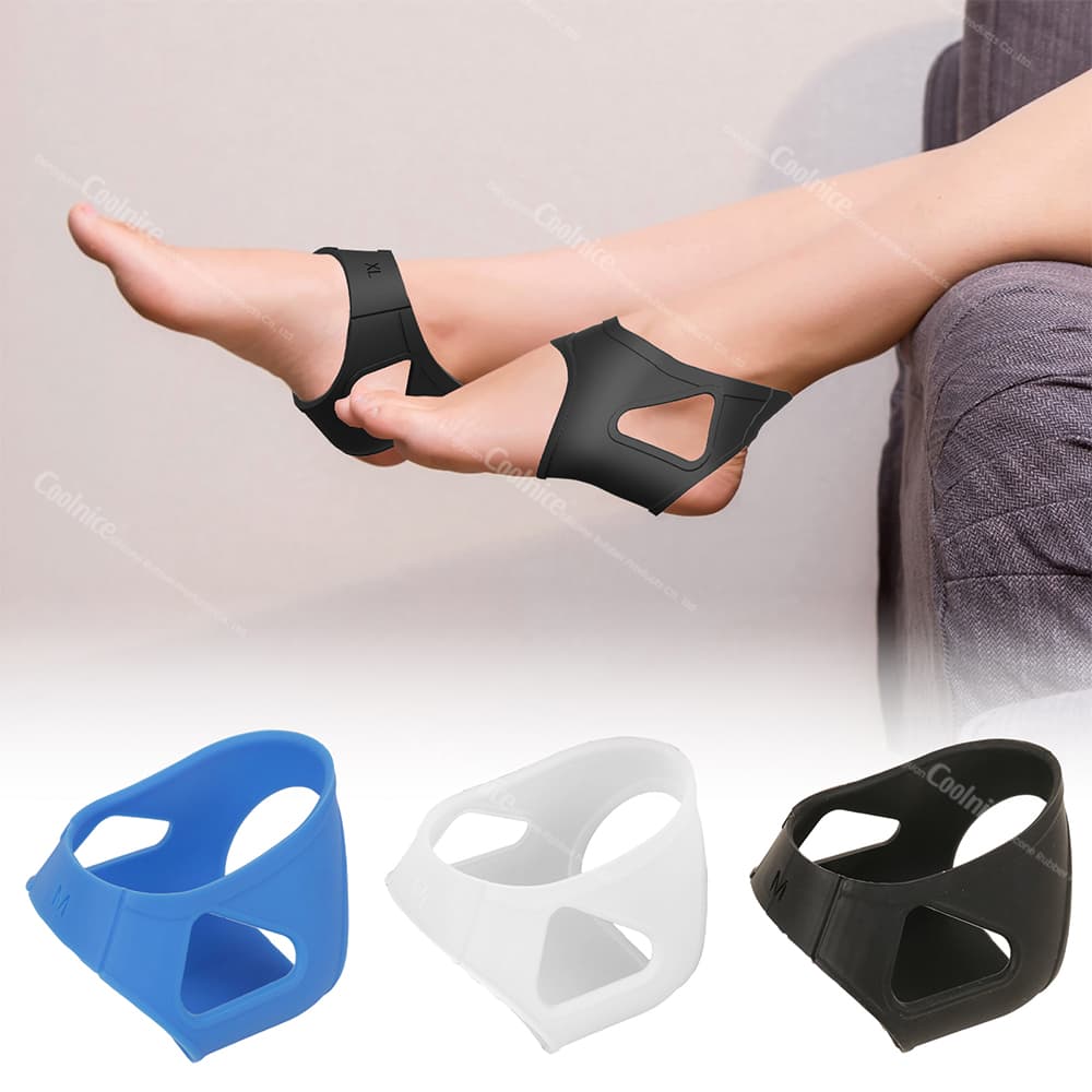 Silicone Heel Protectors in Blue White and Black