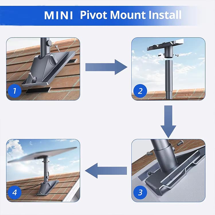 Starlink Mini Pivot Mount Installation Steps