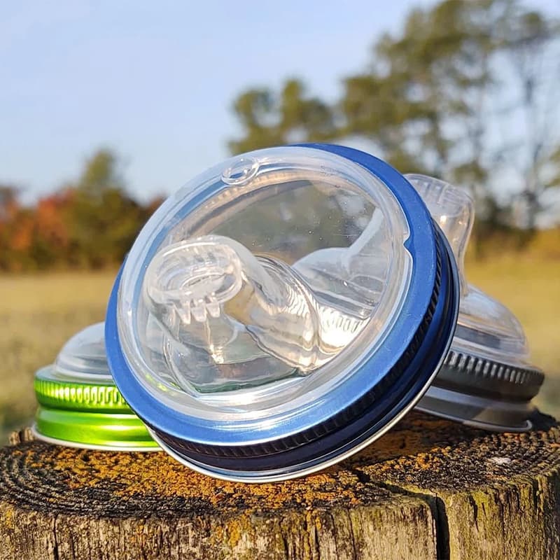 custom silicone tumbler lid with drinking spout