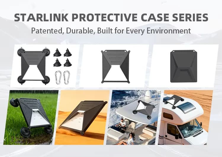 Starlink Protective Case for Slanted Roof Installation