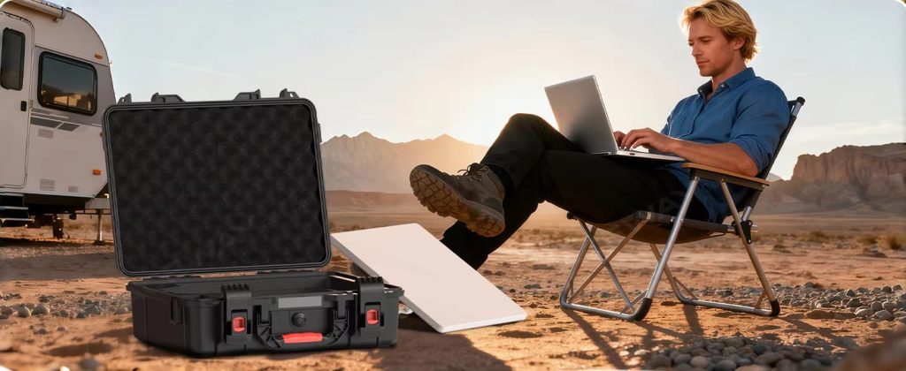 Starlink Mini hard case for camping and RV use