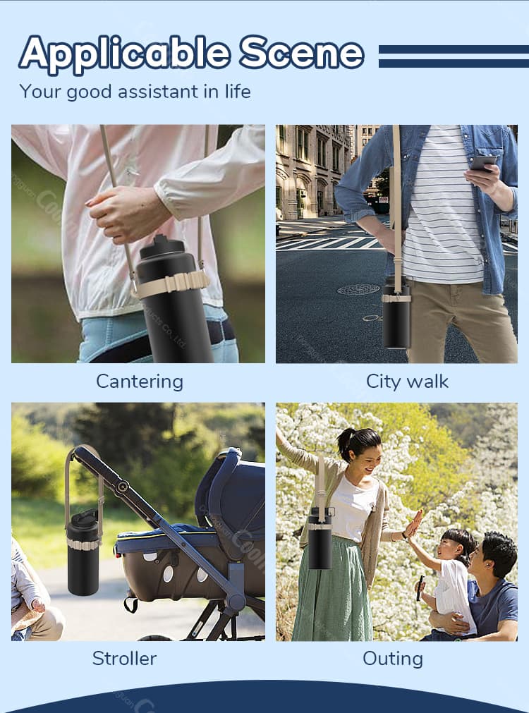 Multi-scene silicone bottle holder ring for daily use