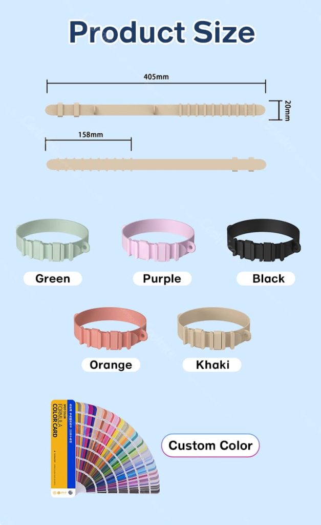 Silicone bottle holder ring size and color options