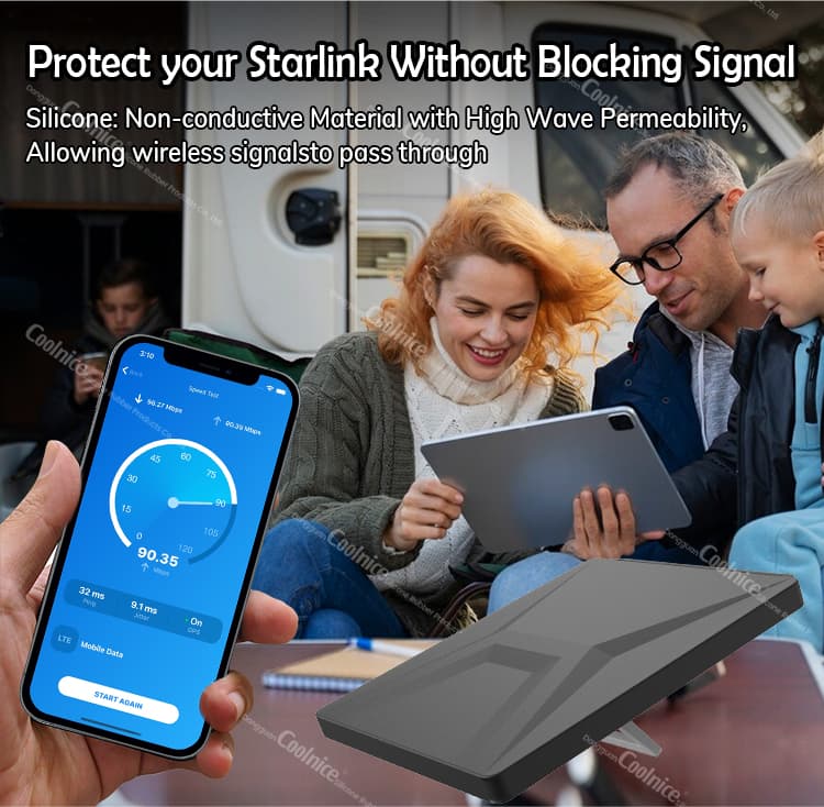 Silicone Starlink Case - Signal-Friendly Design