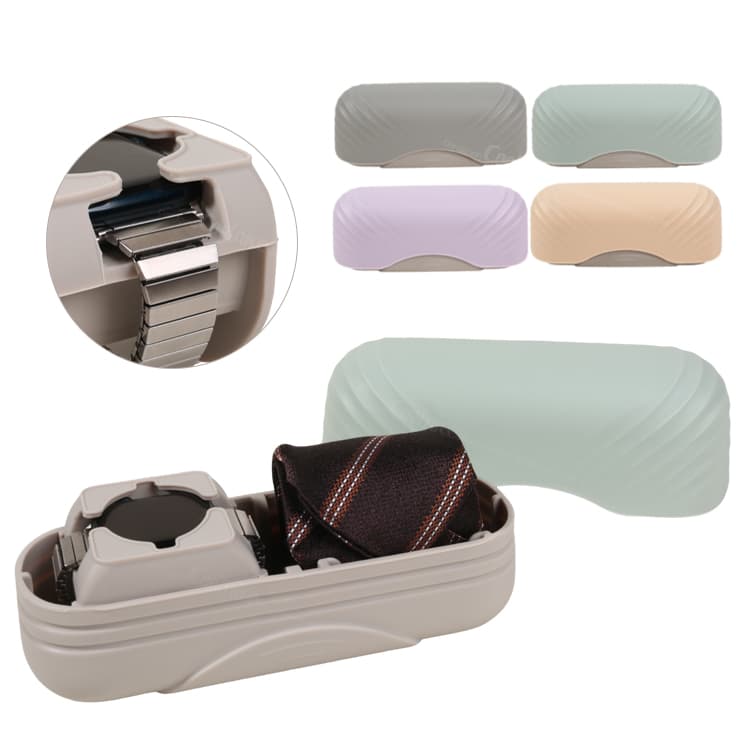 Silicone watch case with additional accessory storage