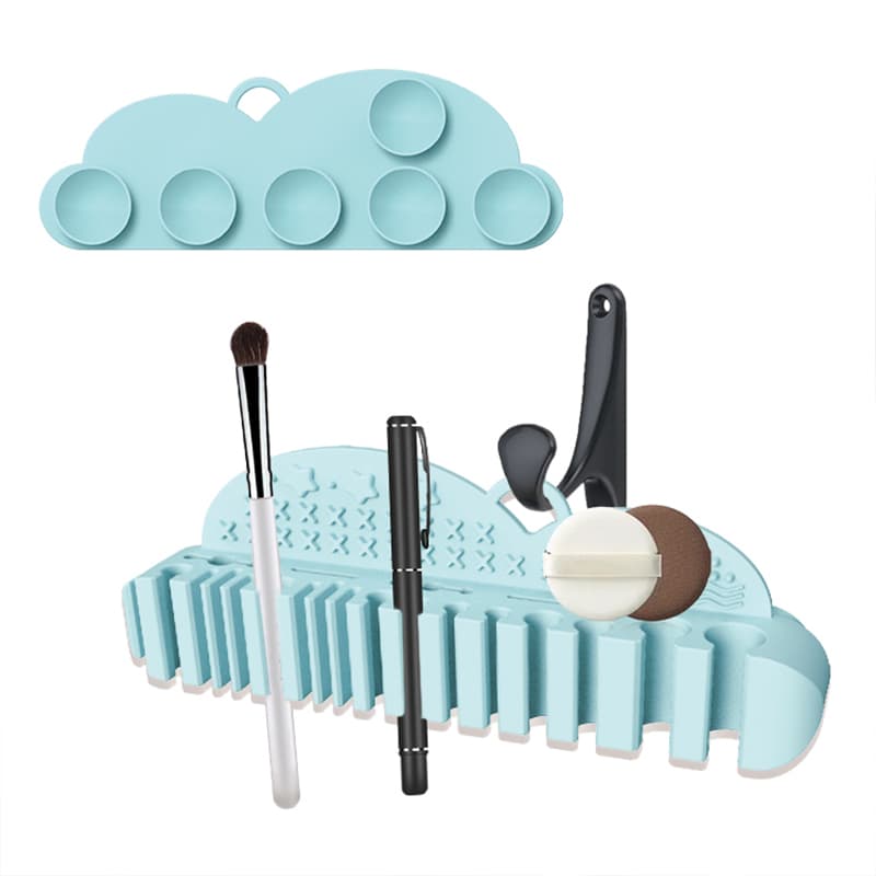 Custom silicone holders for beauty tools and accessories in various colors and designs.