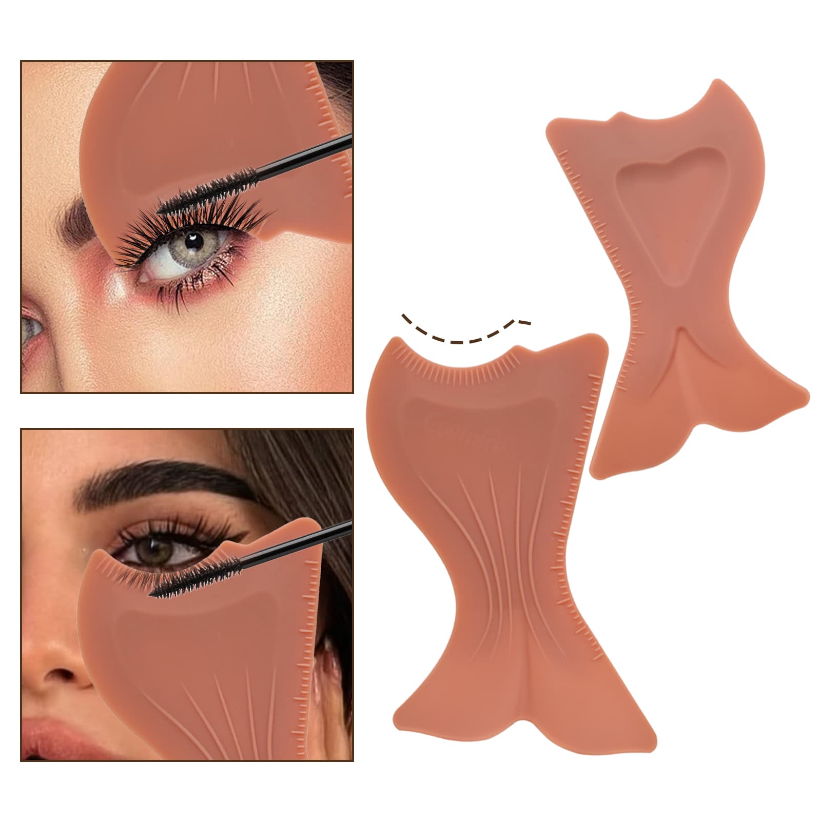 Soft flexible silicone eye makeup shield close-up texture