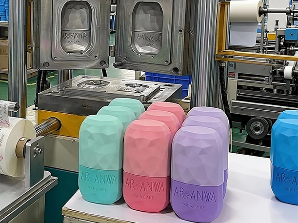 Embossed and debossed logos molded directly into silicone products during OEM mass production