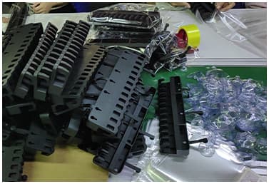 Structural silicone holder components for OEM production