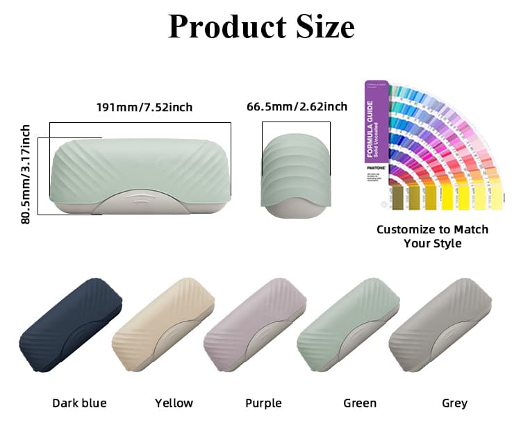 Silicone watch box size dimensions and custom color options