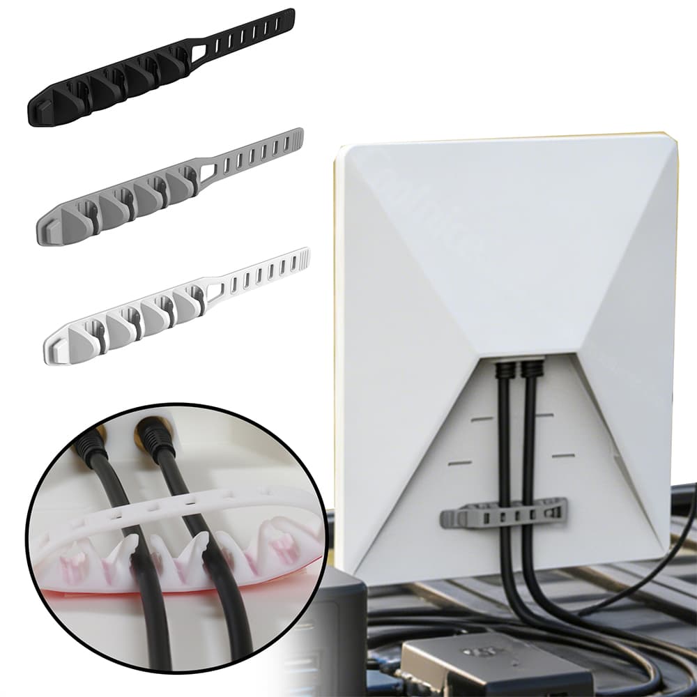 Starlink cable organizer used in office and outdoor scenarios