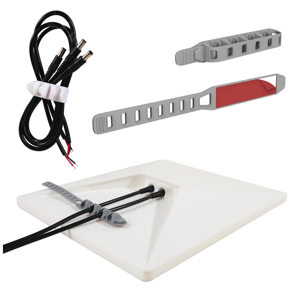 Starlink cable organizer final installation with clean cable routing