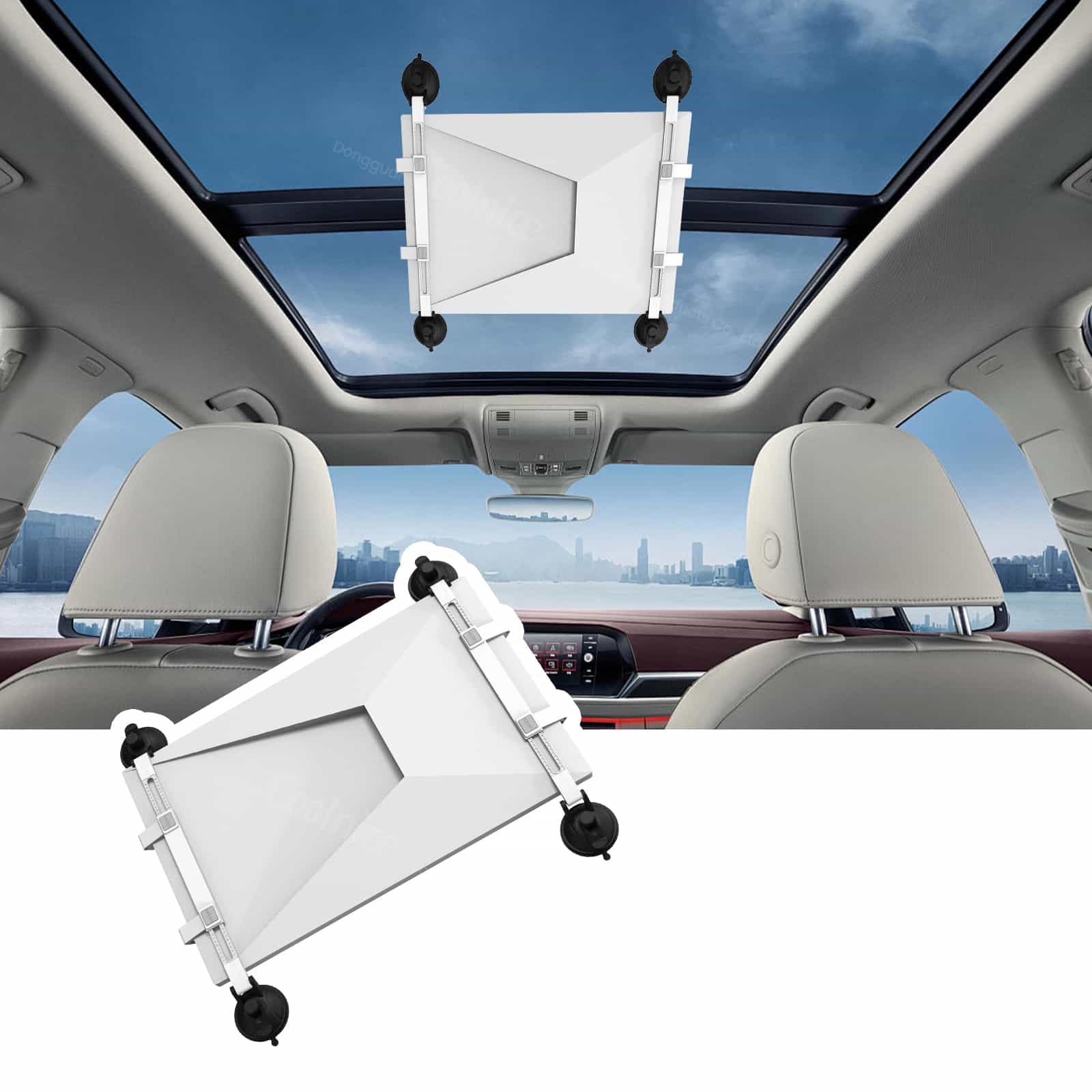 Starlink suction mount bars available in white gray and black colors