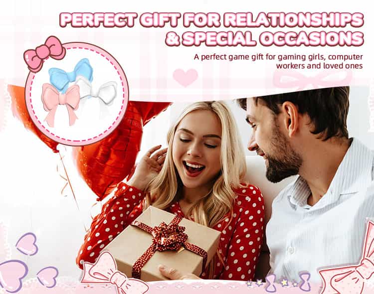 Silicone bow headphone accessories as a cute gift for special occasions