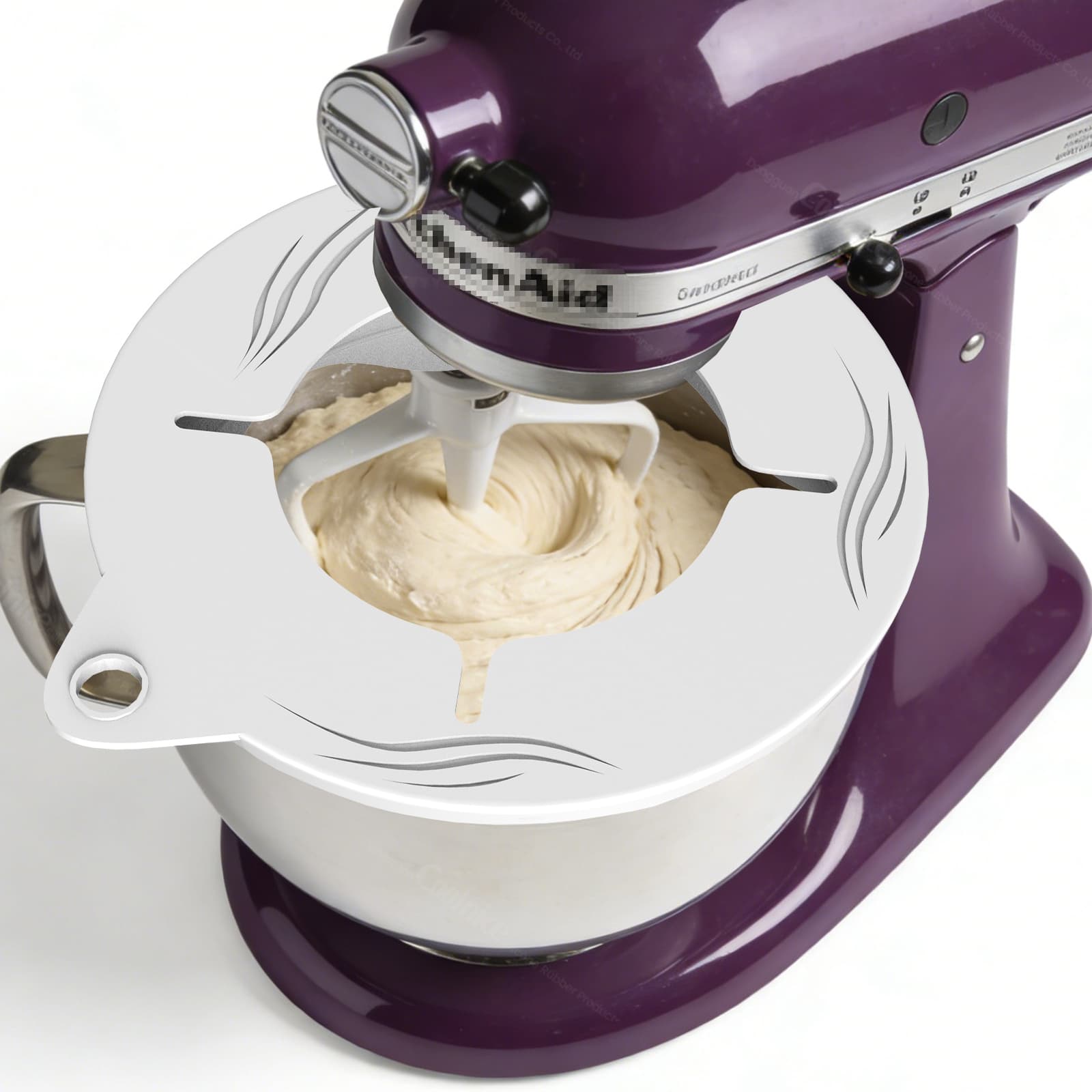 Silicone mixer splatter guard dimensions and custom color options