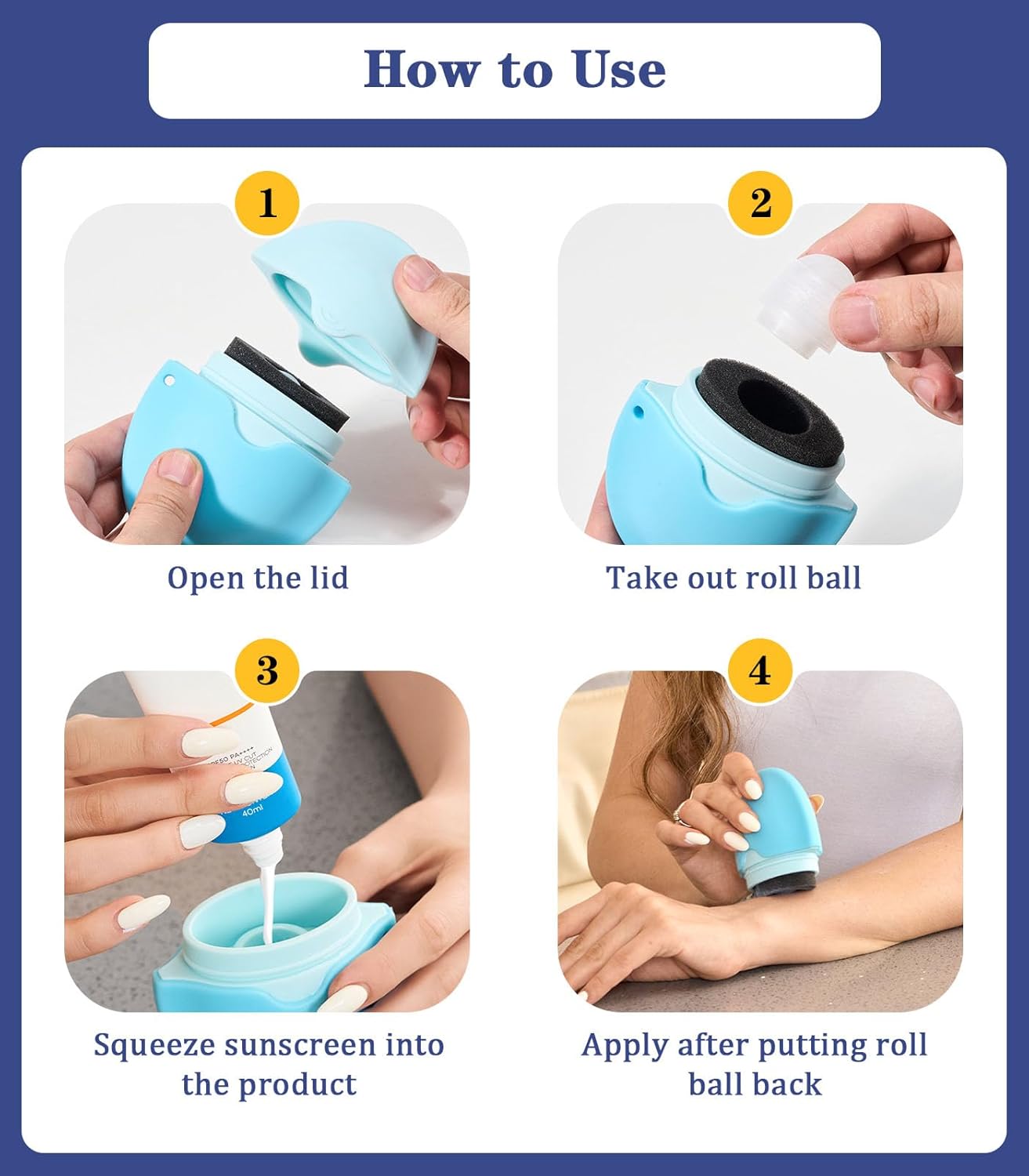 Reference image showing desired silicone applicator appearance and product positioning