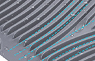 Custom silicone mat drainage groove texture pattern sample