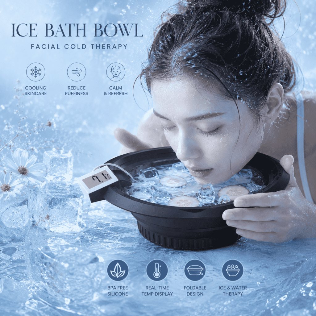 breathable facial ice bath bowl for cold skincare