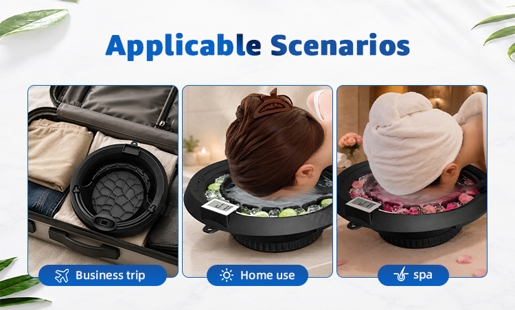 Facial ice bath bowl for travel, home use, and spa skincare scenarios