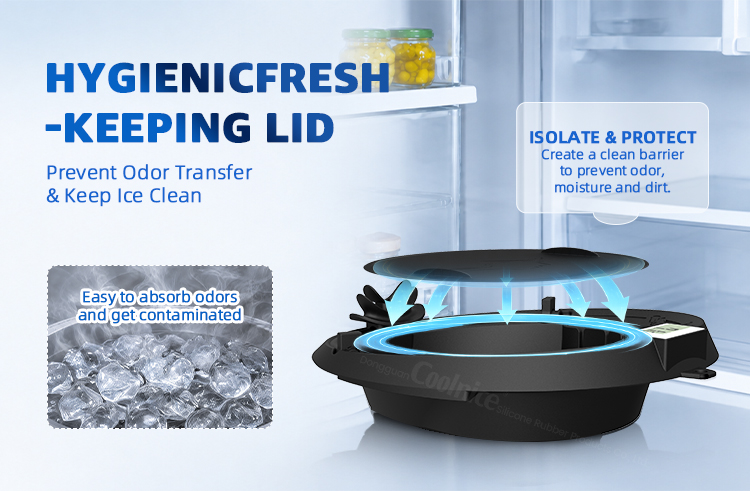 Hygienic fresh-keeping lid for a facial ice bath bowl to prevent odor transfer and keep ice clean
