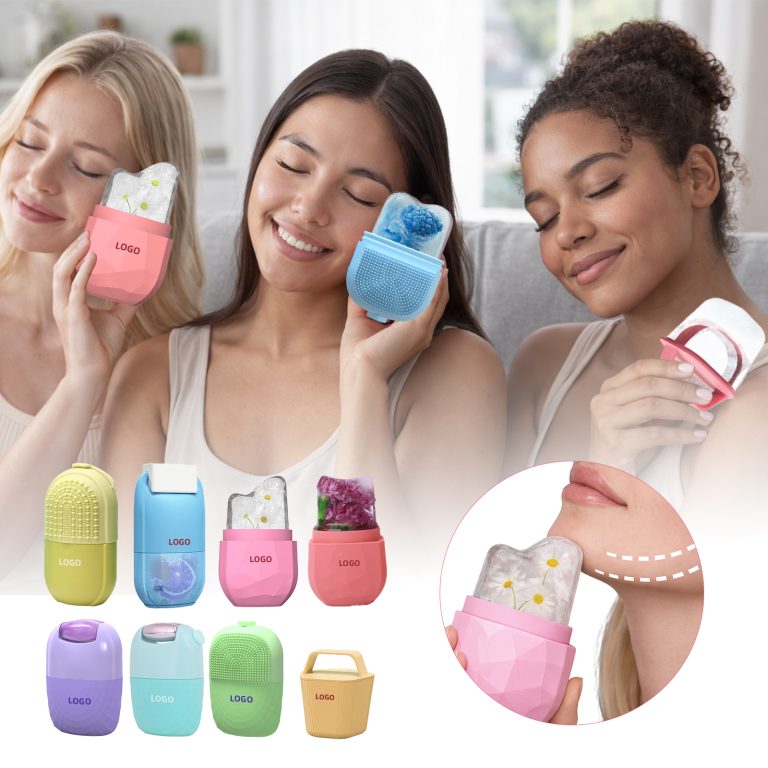 women-using-silicone-facial-ice-molds-skincare-routine